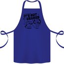 Funny Climate Change Its Not Uranus Cotton Apron 100% Organic Royal Blue