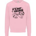 Funny Climate Change Its Not Uranus Kids Sweatshirt Jumper Light Pink