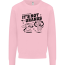 Funny Climate Change Its Not Uranus Kids Sweatshirt Jumper Light Pink