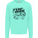 Funny Climate Change Its Not Uranus Kids Sweatshirt Jumper Peppermint