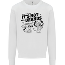 Funny Climate Change Its Not Uranus Kids Sweatshirt Jumper White