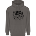 Funny Climate Change Its Not Uranus Mens 80% Cotton Hoodie Charcoal