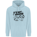Funny Climate Change Its Not Uranus Mens 80% Cotton Hoodie Light Blue