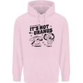 Funny Climate Change Its Not Uranus Mens 80% Cotton Hoodie Light Pink