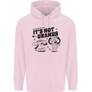 Funny Climate Change Its Not Uranus Mens 80% Cotton Hoodie Light Pink