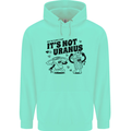 Funny Climate Change Its Not Uranus Mens 80% Cotton Hoodie Peppermint