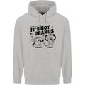 Funny Climate Change Its Not Uranus Mens 80% Cotton Hoodie Sports Grey