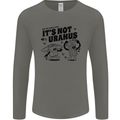 Funny Climate Change Its Not Uranus Mens Long Sleeve T-Shirt Charcoal