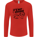 Funny Climate Change Its Not Uranus Mens Long Sleeve T-Shirt Red
