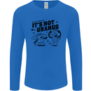 Funny Climate Change Its Not Uranus Mens Long Sleeve T-Shirt Royal Blue