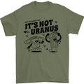 Funny Climate Change Its Not Uranus Mens T-Shirt 100% Cotton Military Green