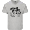 Funny Climate Change Its Not Uranus Mens V-Neck Cotton T-Shirt Sports Grey