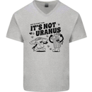 Funny Climate Change Its Not Uranus Mens V-Neck Cotton T-Shirt Sports Grey