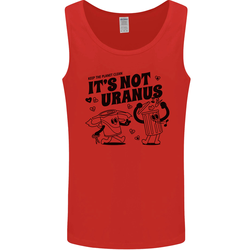 Funny Climate Change Its Not Uranus Mens Vest Tank Top Red