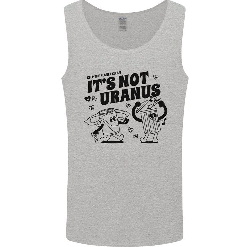 Funny Climate Change Its Not Uranus Mens Vest Tank Top Sports Grey