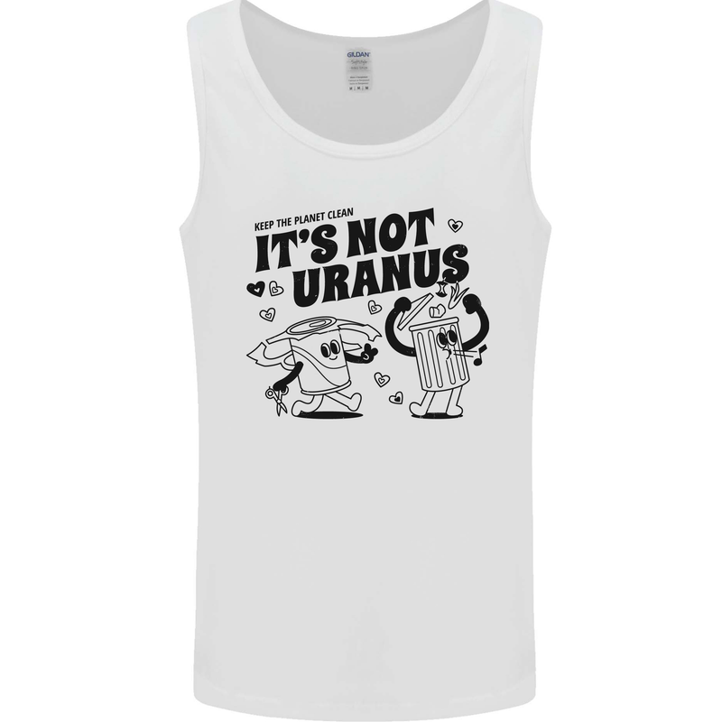 Funny Climate Change Its Not Uranus Mens Vest Tank Top White