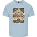 Funny Concrete Finisher Builder Construction Kids T-Shirt Childrens Light Blue