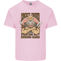 Funny Concrete Finisher Builder Construction Kids T-Shirt Childrens Light Pink