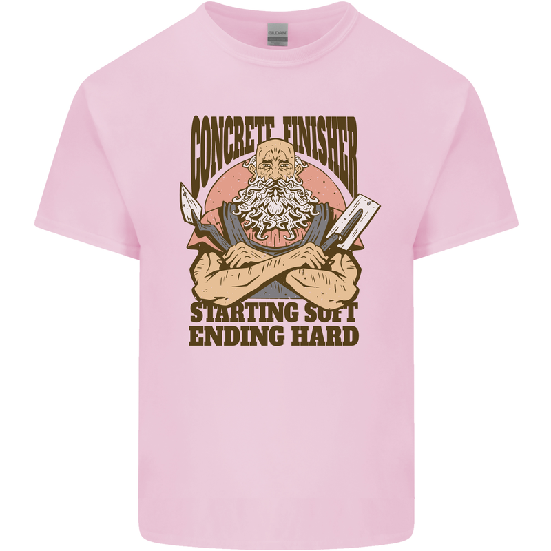 Funny Concrete Finisher Builder Construction Kids T-Shirt Childrens Light Pink