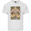 Funny Concrete Finisher Builder Construction Kids T-Shirt Childrens White