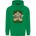 Funny Concrete Finisher Builder Construction Mens 80% Cotton Hoodie Irish Green