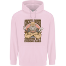 Funny Concrete Finisher Builder Construction Mens 80% Cotton Hoodie Light Pink