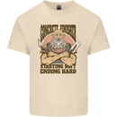 Funny Concrete Finisher Builder Construction Mens Cotton T-Shirt Tee Top Natural