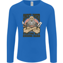 Funny Concrete Finisher Builder Construction Mens Long Sleeve T-Shirt Royal Blue