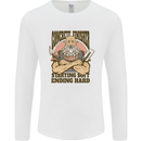 Funny Concrete Finisher Builder Construction Mens Long Sleeve T-Shirt White