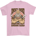 Funny Concrete Finisher Builder Construction Mens T-Shirt 100% Cotton Light Pink