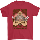 Funny Concrete Finisher Builder Construction Mens T-Shirt 100% Cotton Red