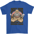 Funny Concrete Finisher Builder Construction Mens T-Shirt 100% Cotton Royal Blue