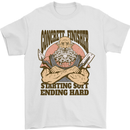 Funny Concrete Finisher Builder Construction Mens T-Shirt 100% Cotton White