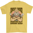 Funny Concrete Finisher Builder Construction Mens T-Shirt 100% Cotton Yellow