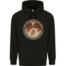 Funny Dog Hair Mens 80% Cotton Hoodie Black