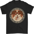 Funny Dog Hair Mens T-Shirt 100% Cotton Black