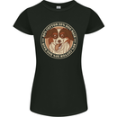 Funny Dog Hair Womens Petite Cut T-Shirt Black