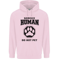 Funny Dog Service Human Do Not Pet Childrens Kids Hoodie Light Pink