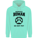 Funny Dog Service Human Do Not Pet Childrens Kids Hoodie Peppermint