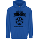Funny Dog Service Human Do Not Pet Childrens Kids Hoodie Royal Blue