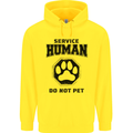 Funny Dog Service Human Do Not Pet Childrens Kids Hoodie Yellow