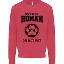 Funny Dog Service Human Do Not Pet Kids Sweatshirt Jumper Heliconia