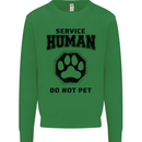 Funny Dog Service Human Do Not Pet Kids Sweatshirt Jumper Irish Green