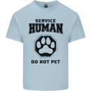 Funny Dog Service Human Do Not Pet Kids T-Shirt Childrens Light Blue