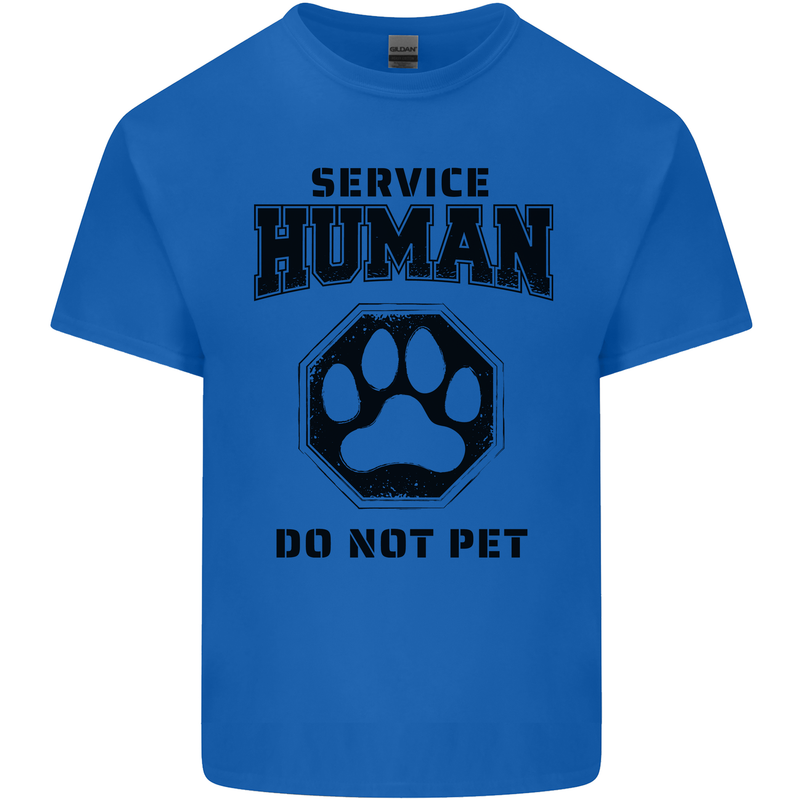 Funny Dog Service Human Do Not Pet Kids T-Shirt Childrens Royal Blue