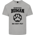 Funny Dog Service Human Do Not Pet Kids T-Shirt Childrens Sports Grey