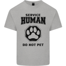Funny Dog Service Human Do Not Pet Kids T-Shirt Childrens Sports Grey