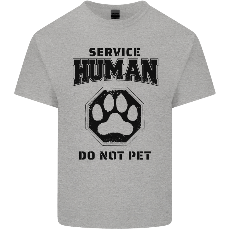 Funny Dog Service Human Do Not Pet Kids T-Shirt Childrens Sports Grey