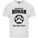 Funny Dog Service Human Do Not Pet Kids T-Shirt Childrens White