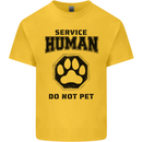 Funny Dog Service Human Do Not Pet Kids T-Shirt Childrens Yellow